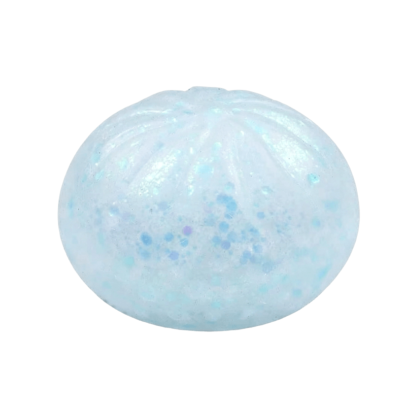 Juguete blando Kawaii Sparkle Bao, juguete inquieto realista transparente al vapor para bromas y decoración