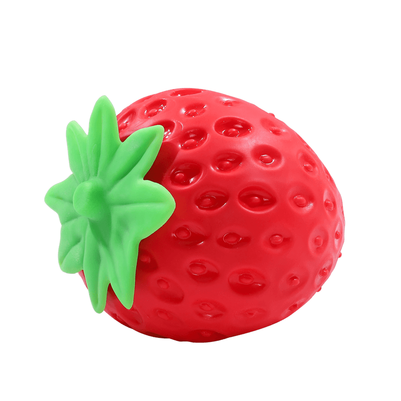 Juguete realista de compresión de fresas, juguete inquieto para aliviar el estrés de frutas falsas