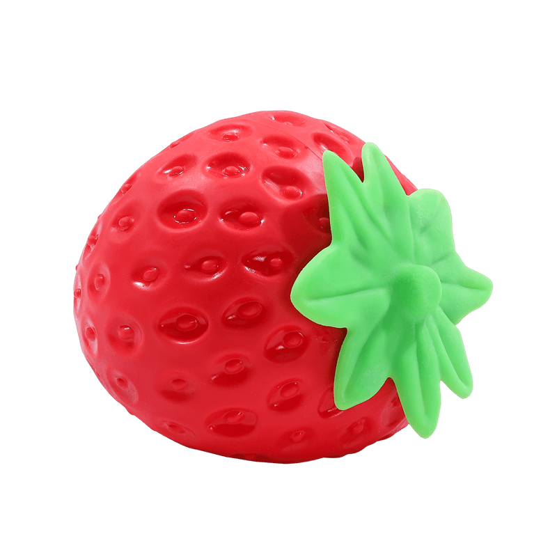 Juguete realista de compresión de fresas, juguete inquieto para aliviar el estrés de frutas falsas