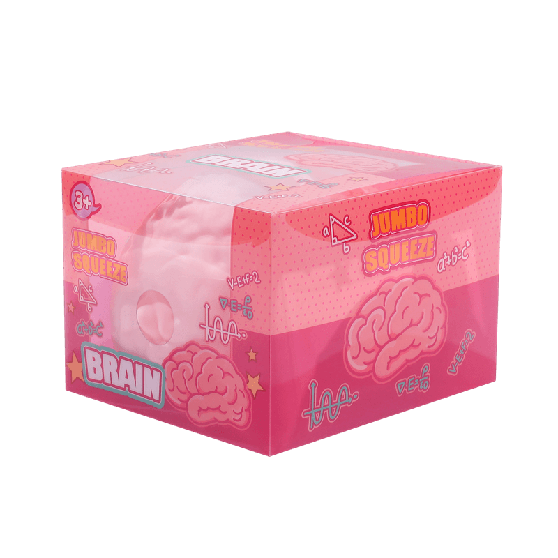 Juguete blando gigante con forma de cerebro, calmante suave y de ascenso lento para aliviar el estrés, accesorio de broma de órgano falso