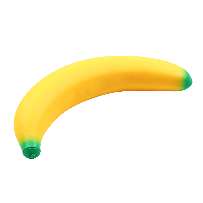 Juguete blando de plátano, calmante del estrés de ascenso lento, inquieto sensorial de frutas flexibles