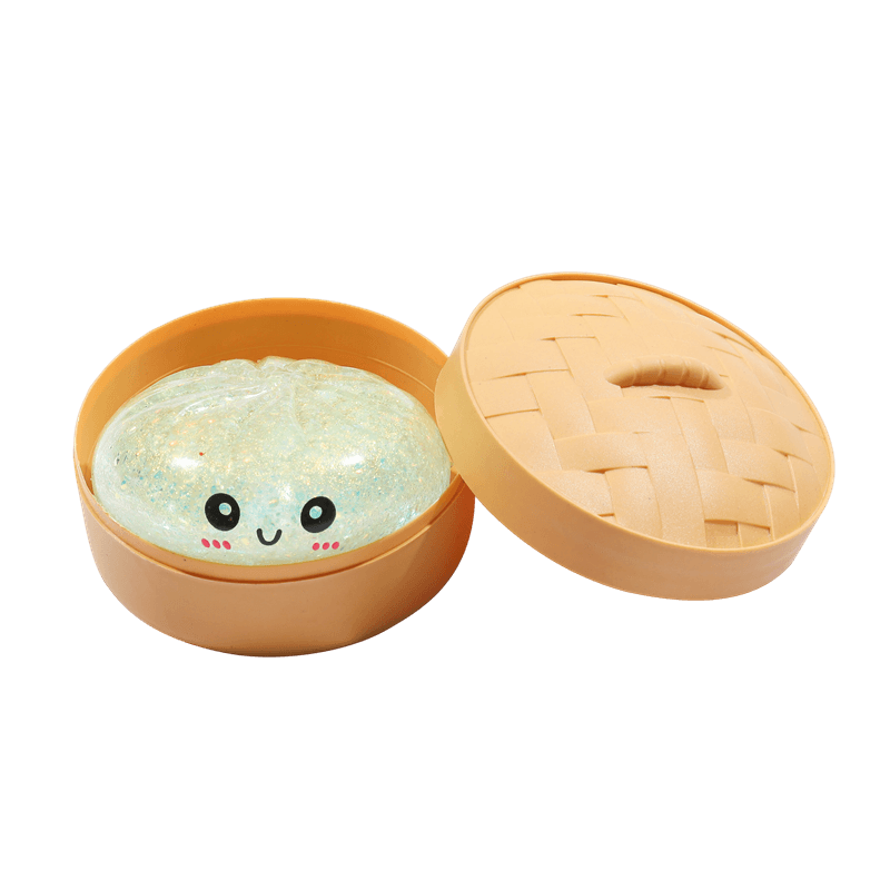 Juguete para aplastar bollos al vapor, calmante para el estrés de ascenso lento, inquieto sensorial en la cara sonriente