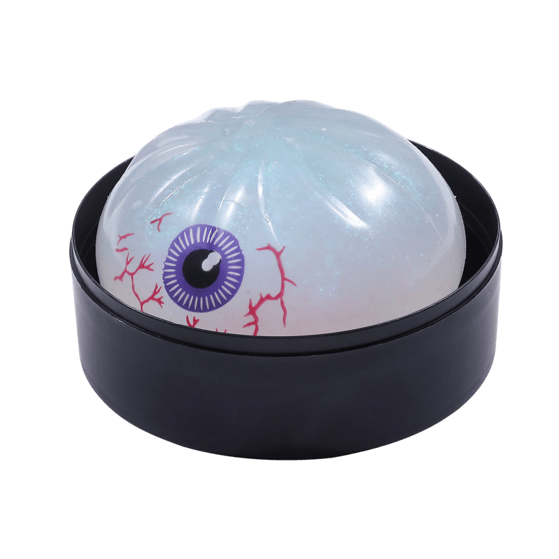 Juego de juguetes blandos de Halloween, calmante para el estrés de ascenso lento, inquieto sensorial del cráneo de calabaza con globo ocular