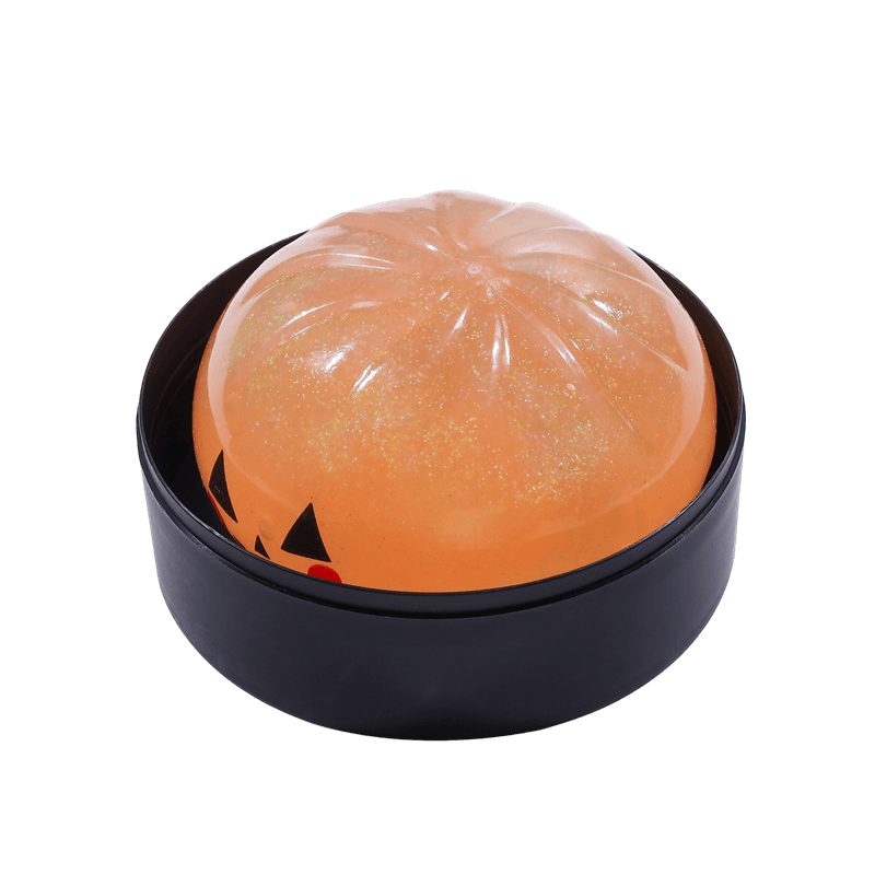 Juego de juguetes blandos de Halloween, calmante para el estrés de ascenso lento, inquieto sensorial del cráneo de calabaza con globo ocular