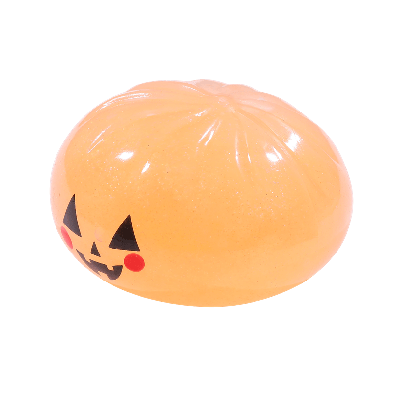 Juego de juguetes blandos de Halloween, calmante para el estrés de ascenso lento, inquieto sensorial del cráneo de calabaza con globo ocular
