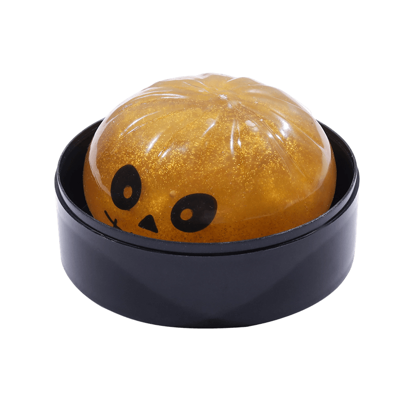 Juego de juguetes blandos de Halloween, calmante para el estrés de ascenso lento, inquieto sensorial del cráneo de calabaza con globo ocular