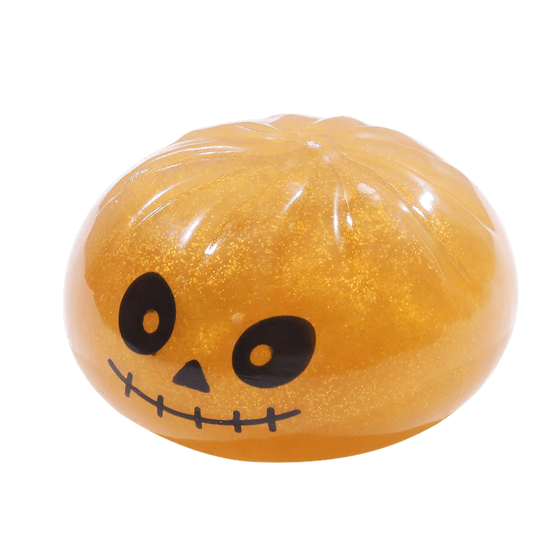Juego de juguetes blandos de Halloween, calmante para el estrés de ascenso lento, inquieto sensorial del cráneo de calabaza con globo ocular