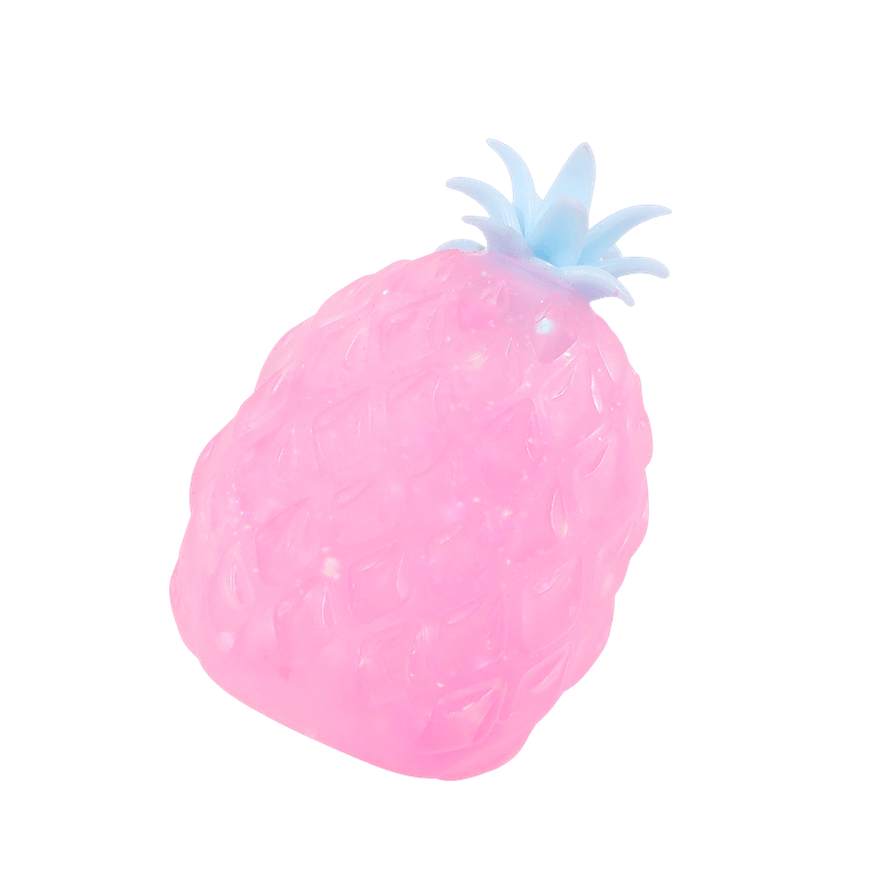 Juguete blando de piña, calmante del estrés de ascenso lento, inquieto sensorial de corona frondosa