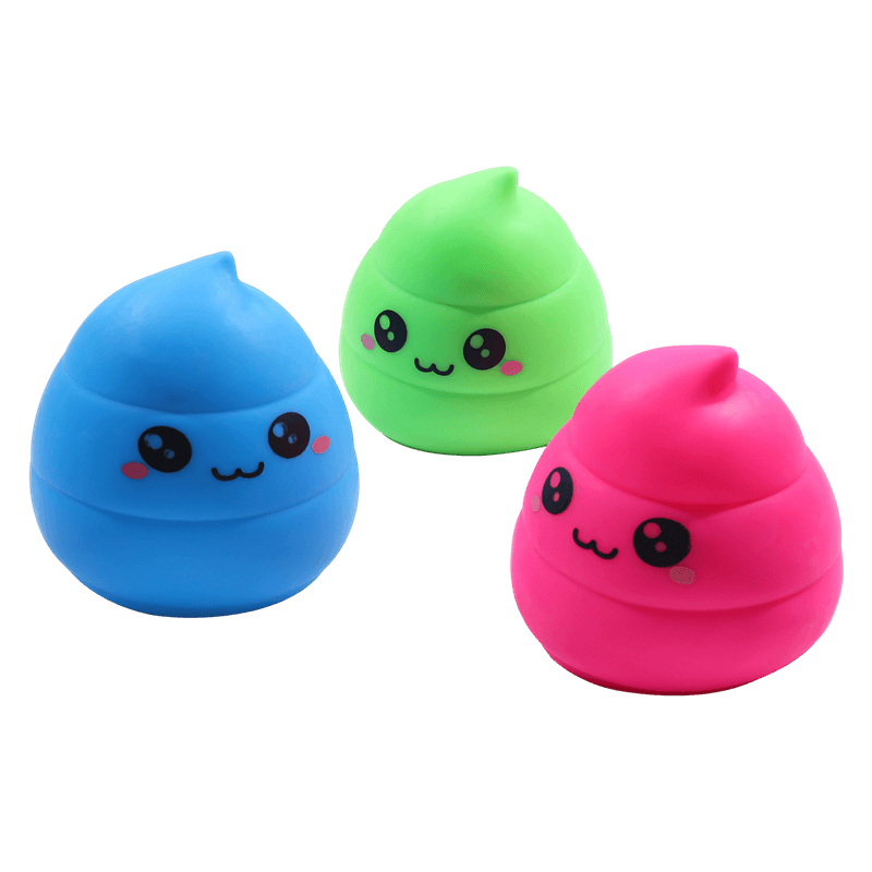 Juguete blando con emojis de caca, aliviador del estrés por compresión de ascenso lento, inquieto sensorial kawaii