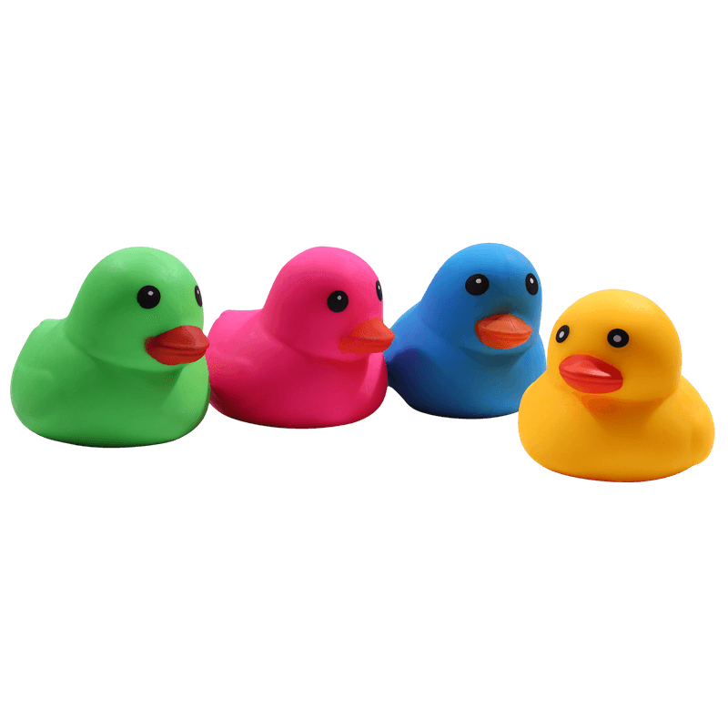 Juguete blando de goma con forma de pato, aliviador de estrés con elevación lenta y sensor amarillo clásico