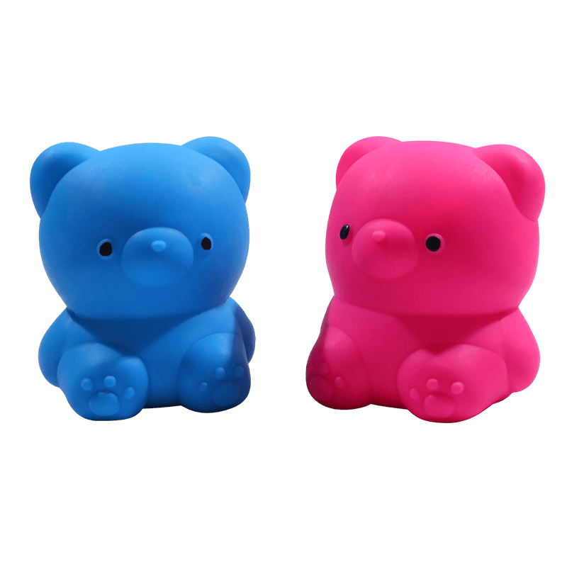 Juguete blando Sitting Bear, aliviador de estrés comprimido de ascenso lento, inquieto sensorial de color brillante