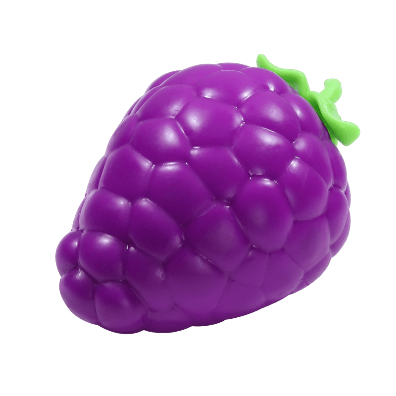 Juguete para aplastar uvas, aliviador de estrés con elevación lenta y sensor de frutas texturizadas