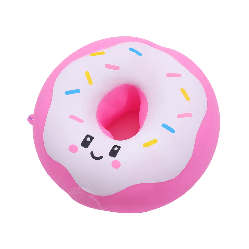Juguete para aplastar donas, calmante para el estrés de ascenso lento, inquieto sensorial facial con chispas