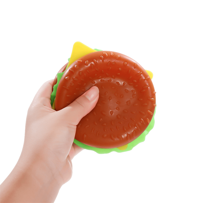 Juguete para apretar hamburguesas, réplica de comida rápida blanda, dispositivo portátil gigante para aliviar el estrés