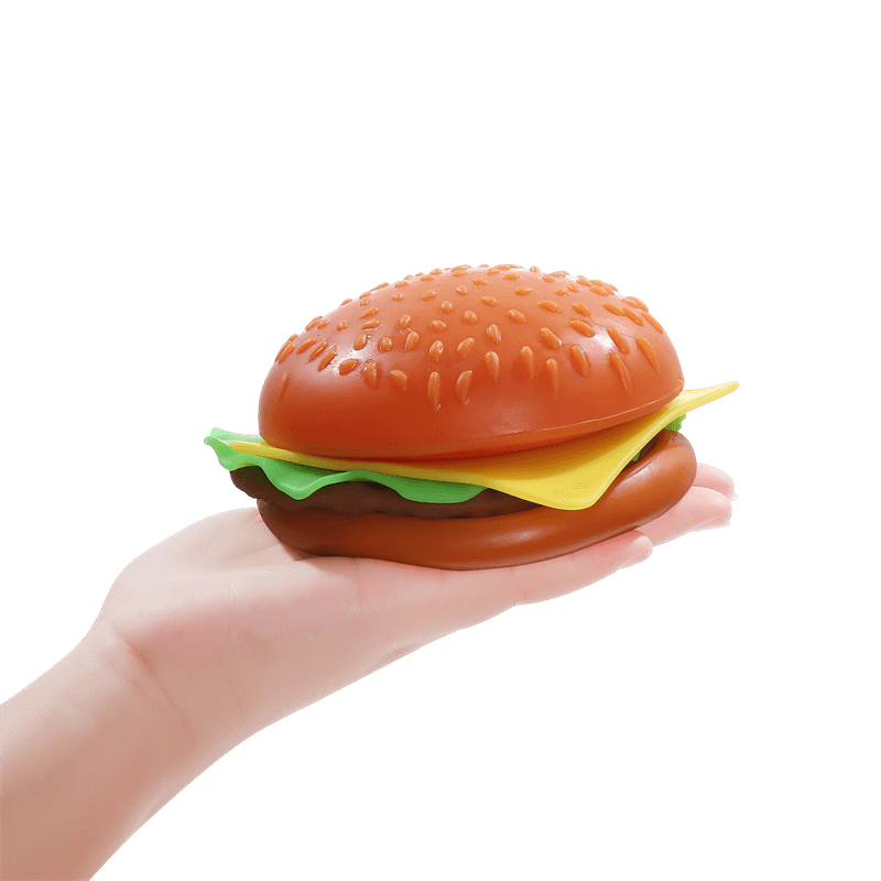 Juguete para apretar hamburguesas, réplica de comida rápida blanda, dispositivo portátil gigante para aliviar el estrés